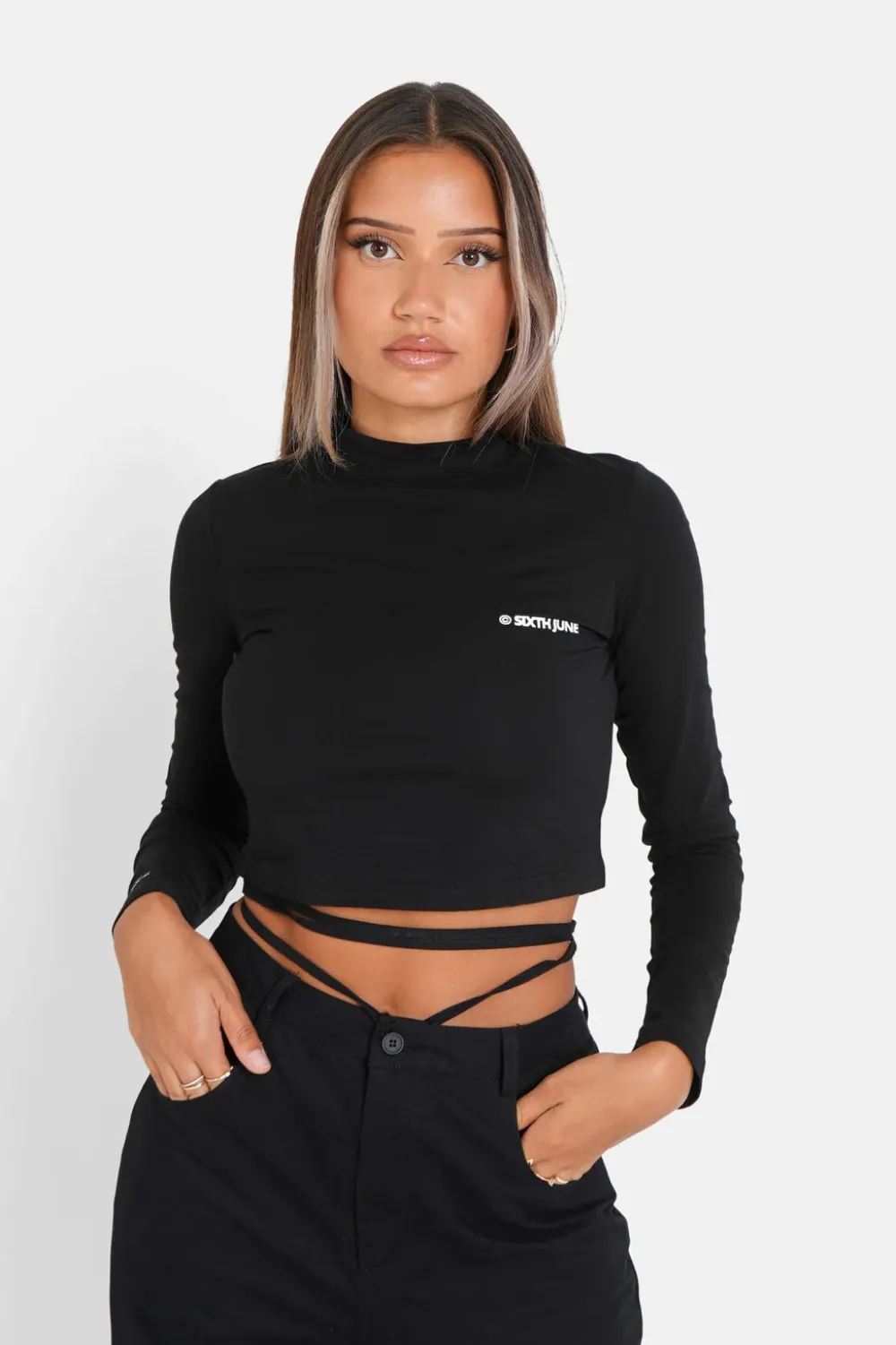 Femme Sixth June Hauts | T-Shirt Court Essential Noir