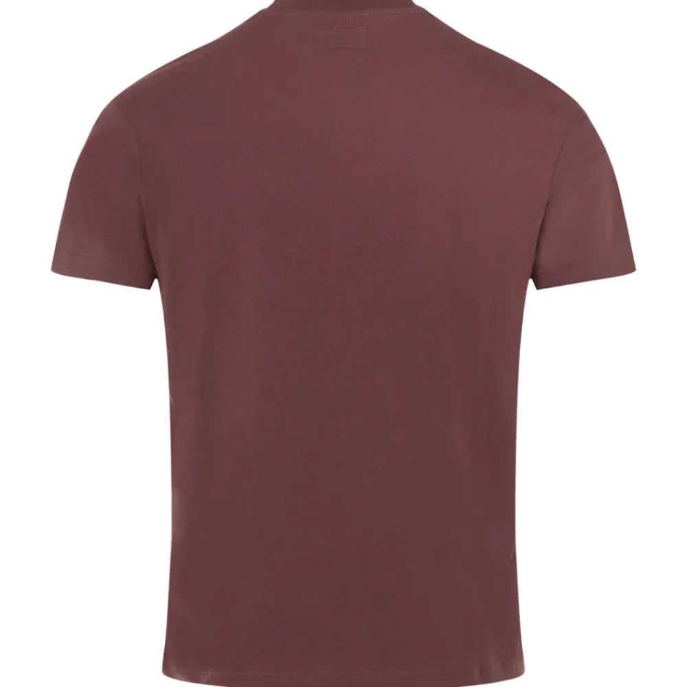 tshirt_soft_logo_brode_marron_8.webp Homme Sixth June Hauts | T-Shirt Soft Logo Brode Marron