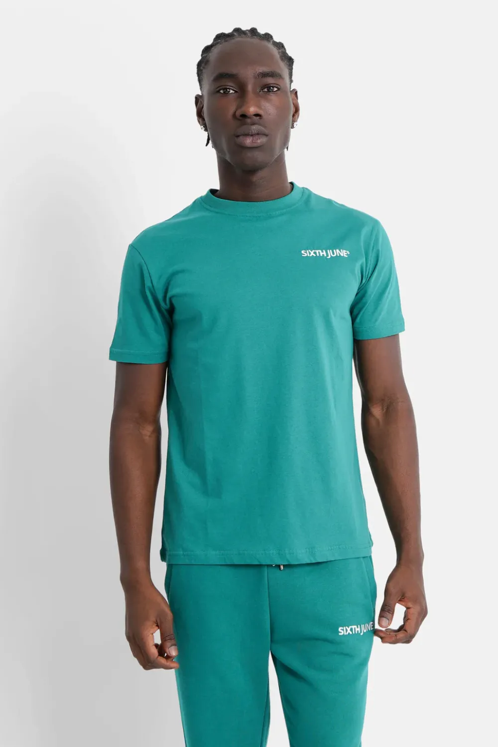 Homme Sixth June Hauts | T-Shirt Soft Logo Brode Vert