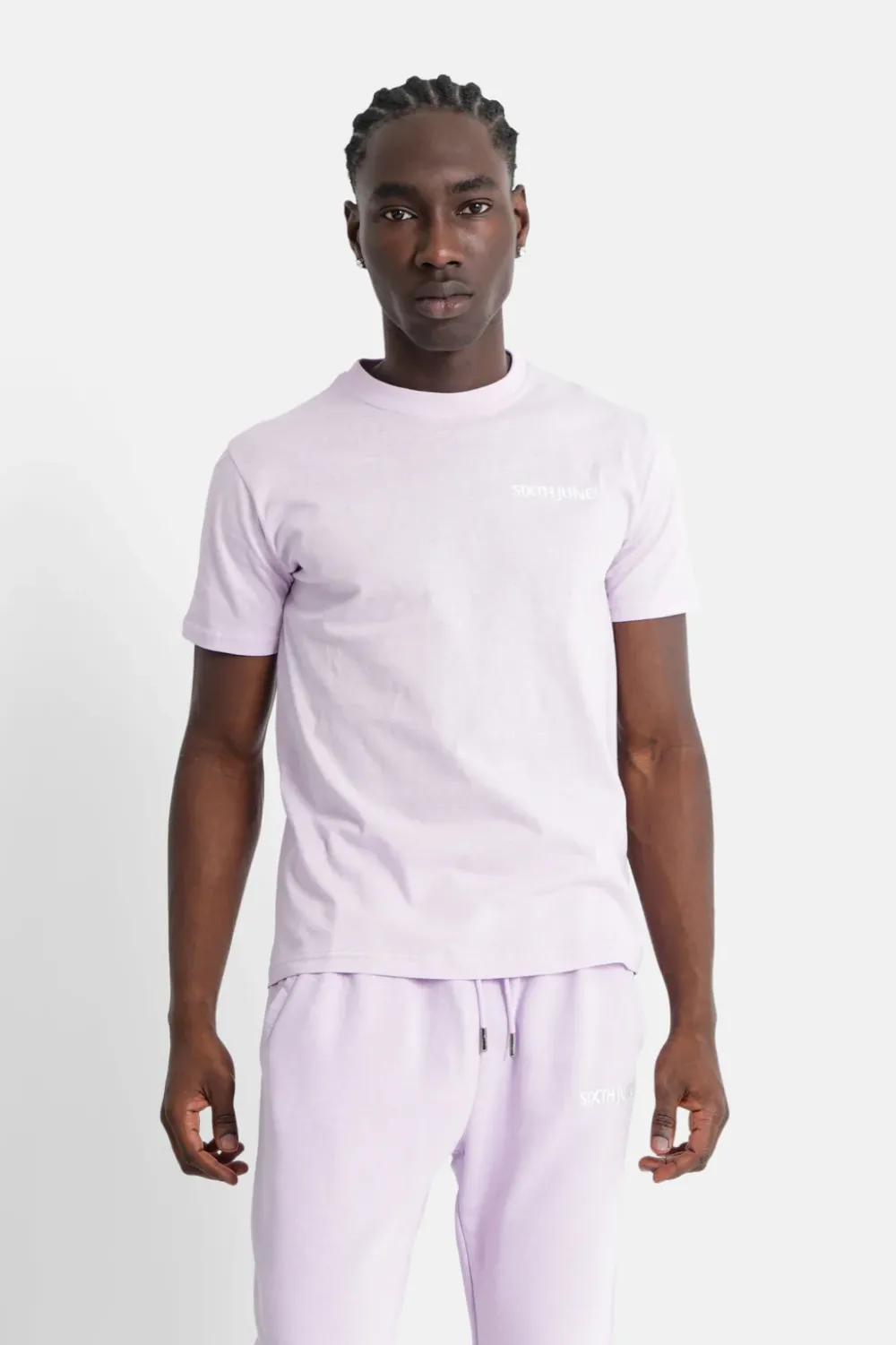 Homme Sixth June Hauts | T-Shirt Soft Logo Brode Violet