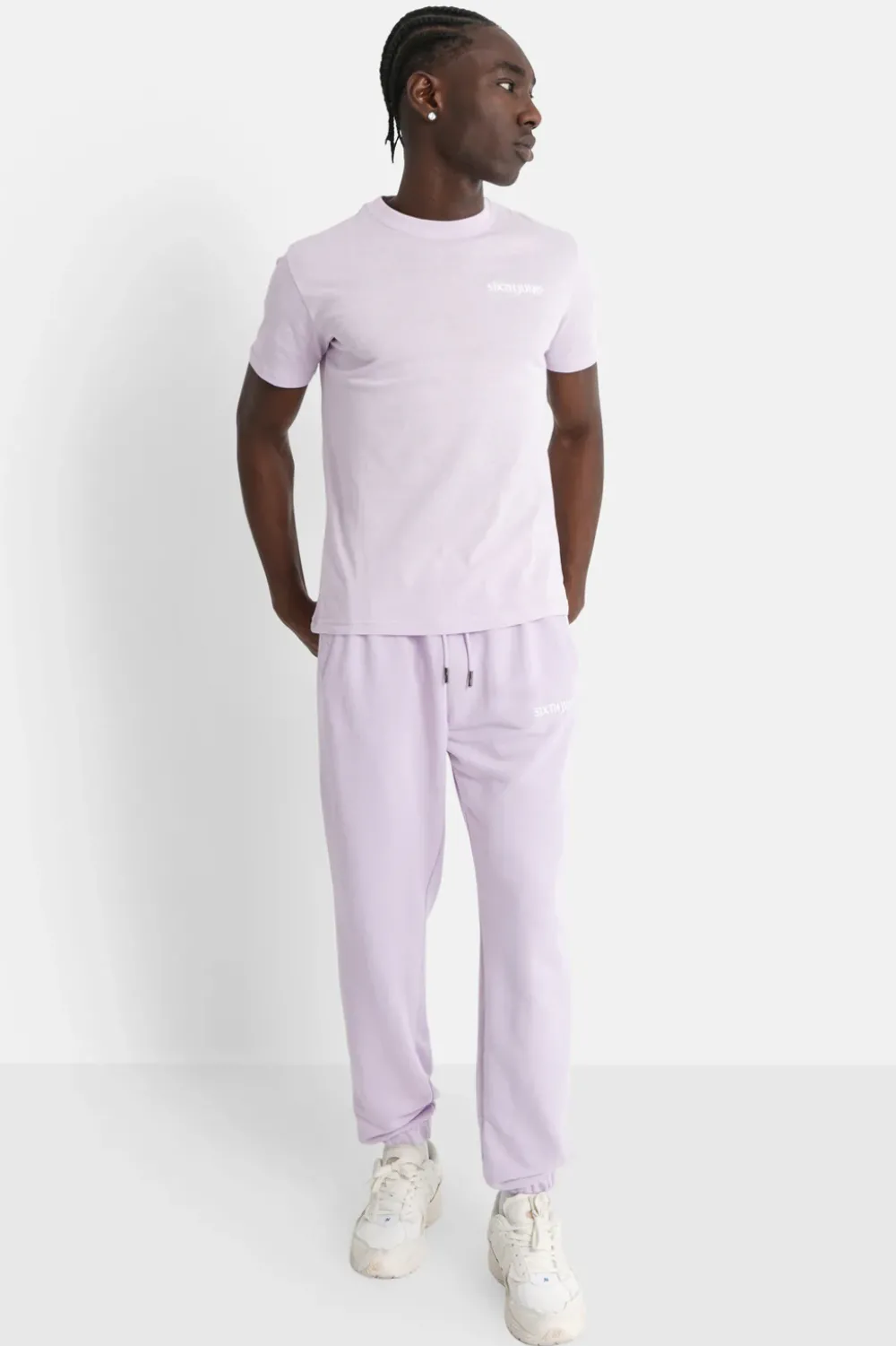 Homme Sixth June Hauts | T-Shirt Soft Logo Brode Violet