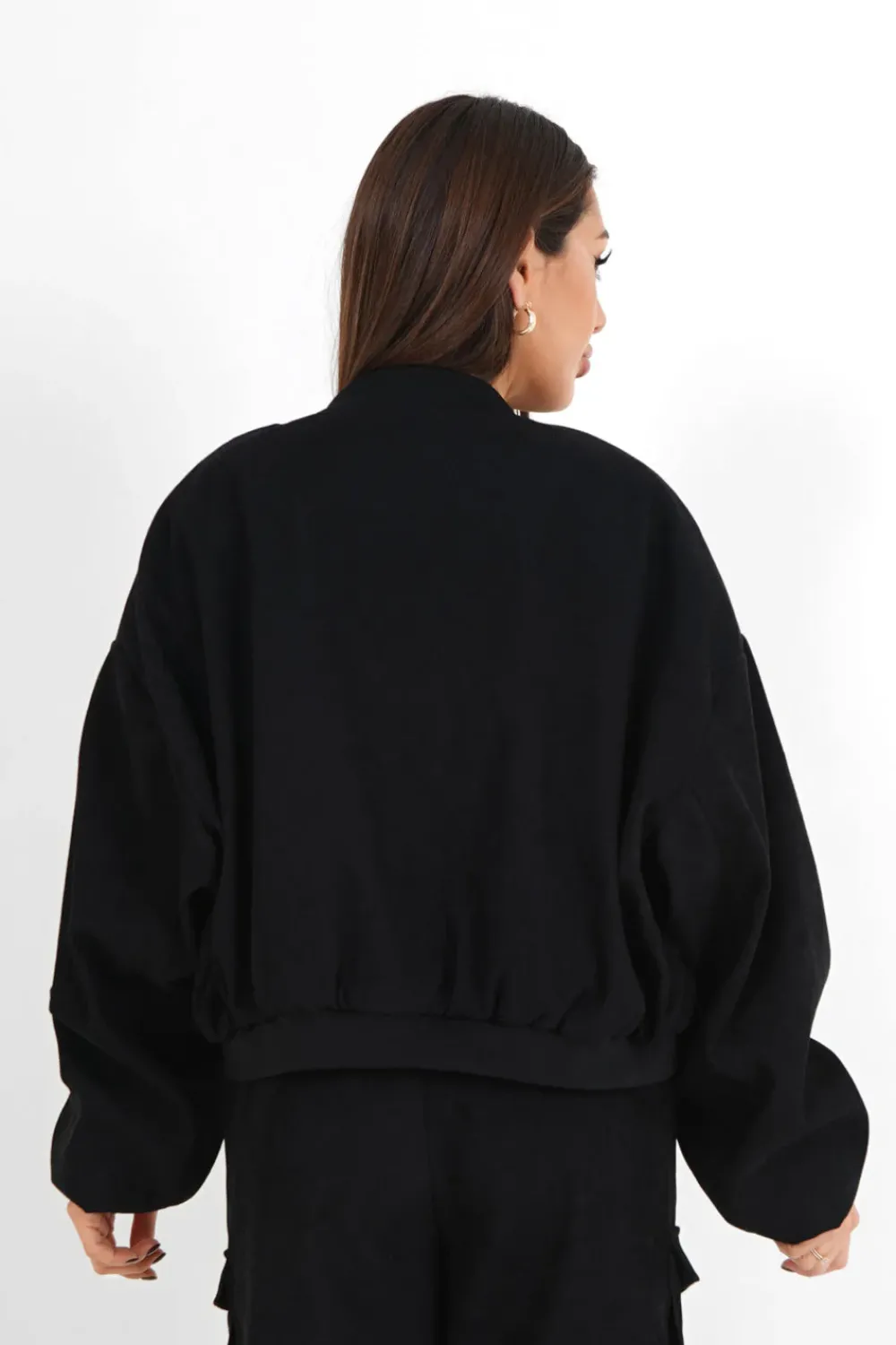 veste_bomber_cotele_noir_4.webp Femme Sixth June Manteaux | Veste Bomber Cotele Noir