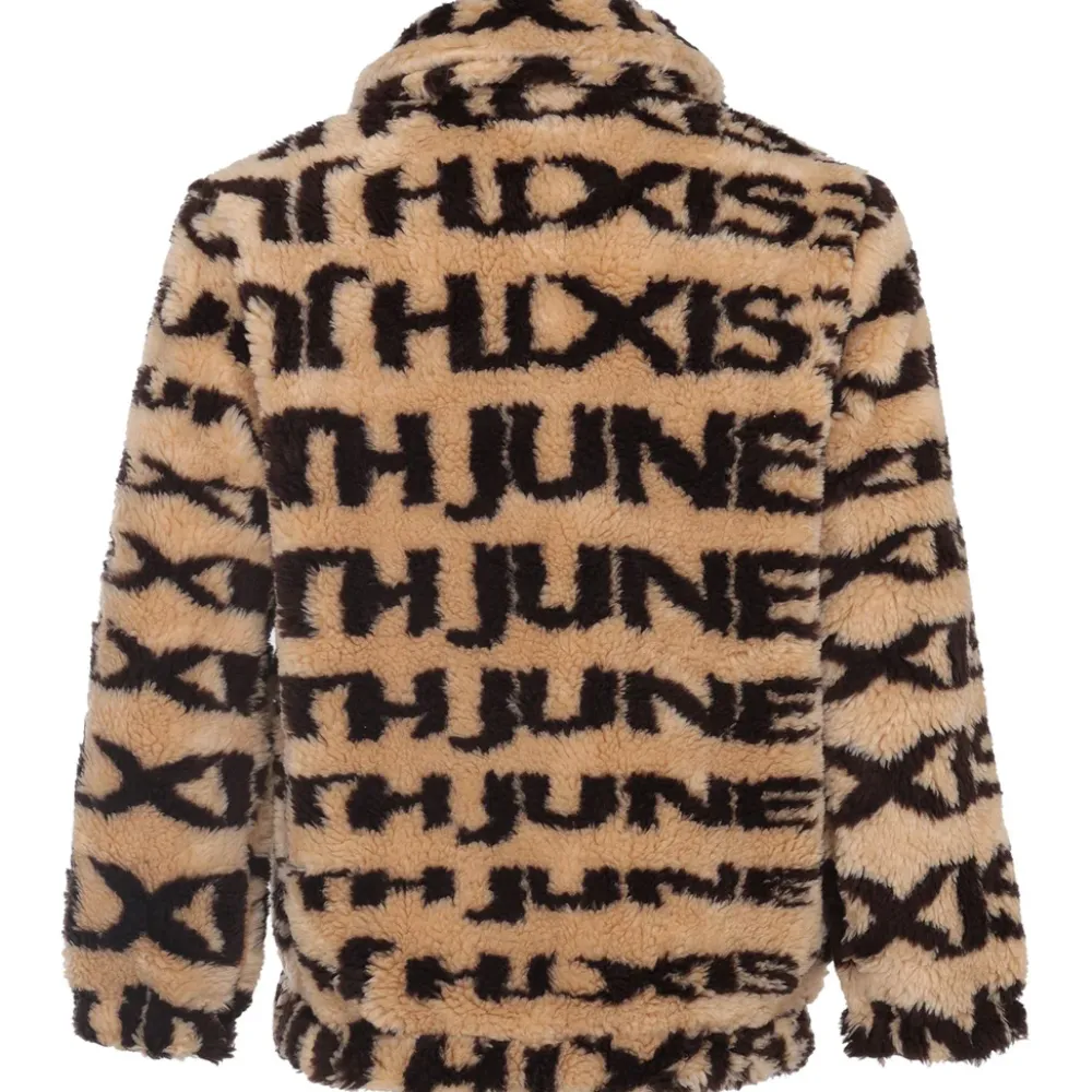 veste_fourrure_logo_beige_6.webp Homme Sixth June Manteaux | Veste Fourrure Logo Beige