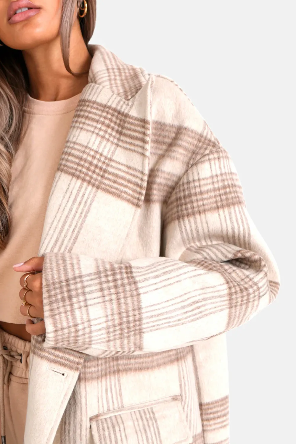 veste_longue_laine_beige_2.webp Femme Sixth June Manteaux | Veste Longue Laine Beige