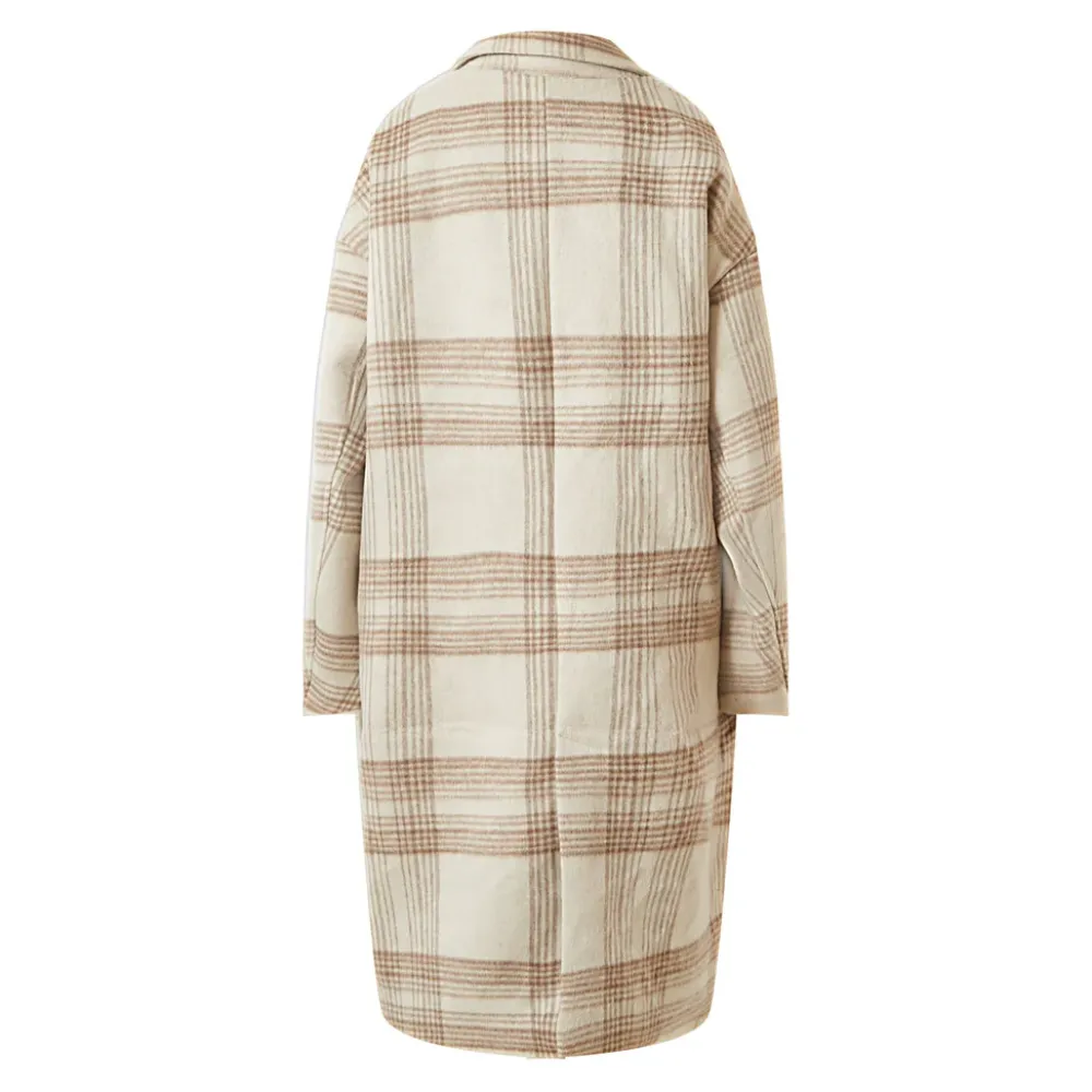 veste_longue_laine_beige_6.webp Femme Sixth June Manteaux | Veste Longue Laine Beige