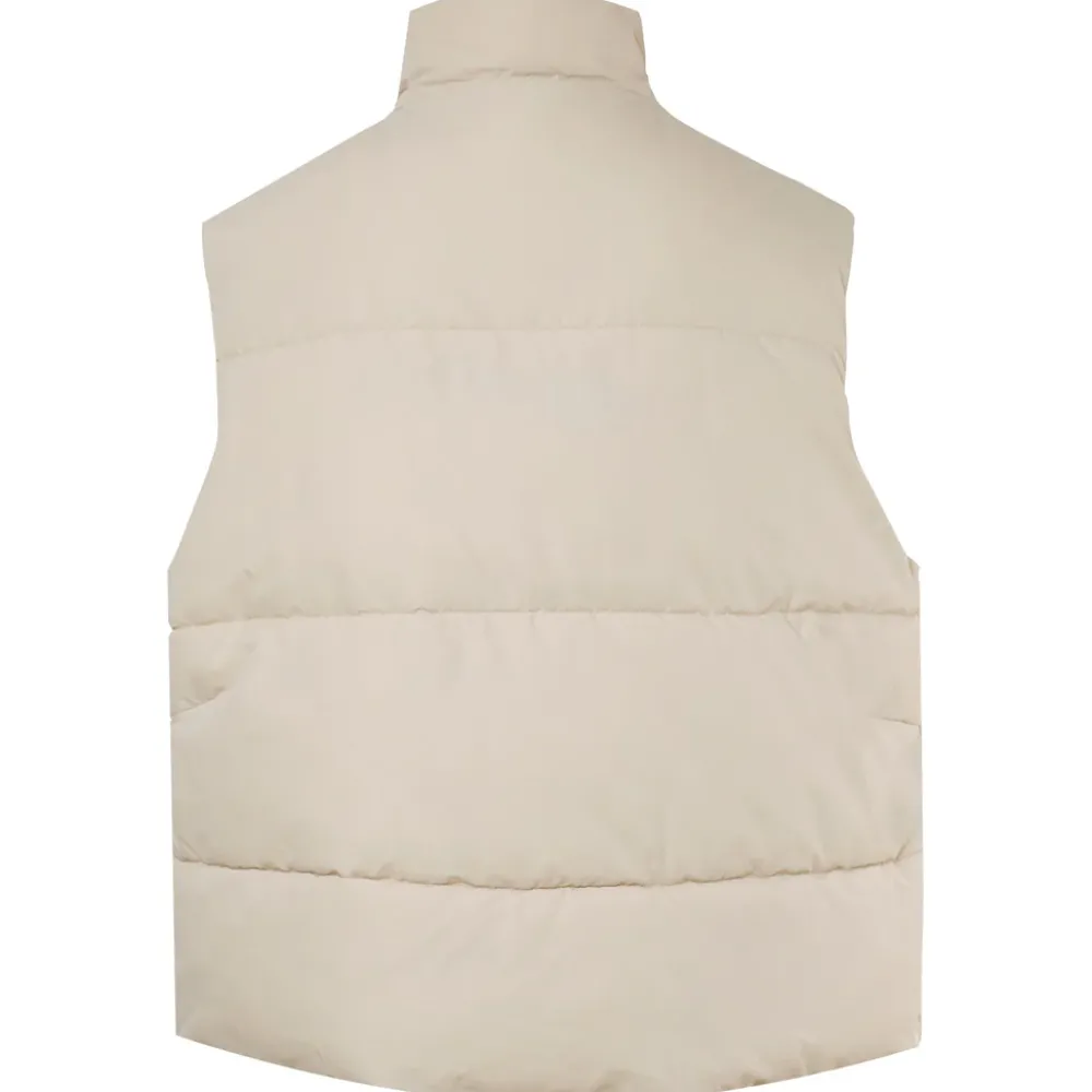veste_matelassee_sans_manches_beige_6.webp Femme Sixth June Manteaux | Veste Matelassee Sans Manches Beige