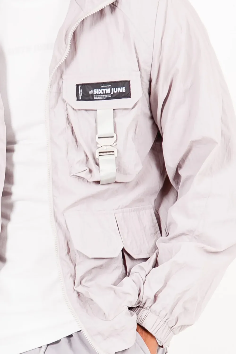 veste_tactique_multipoche_gris_taupe_2.webp Homme Sixth June Manteaux | Veste Tactique Multipoche Gris Taupe