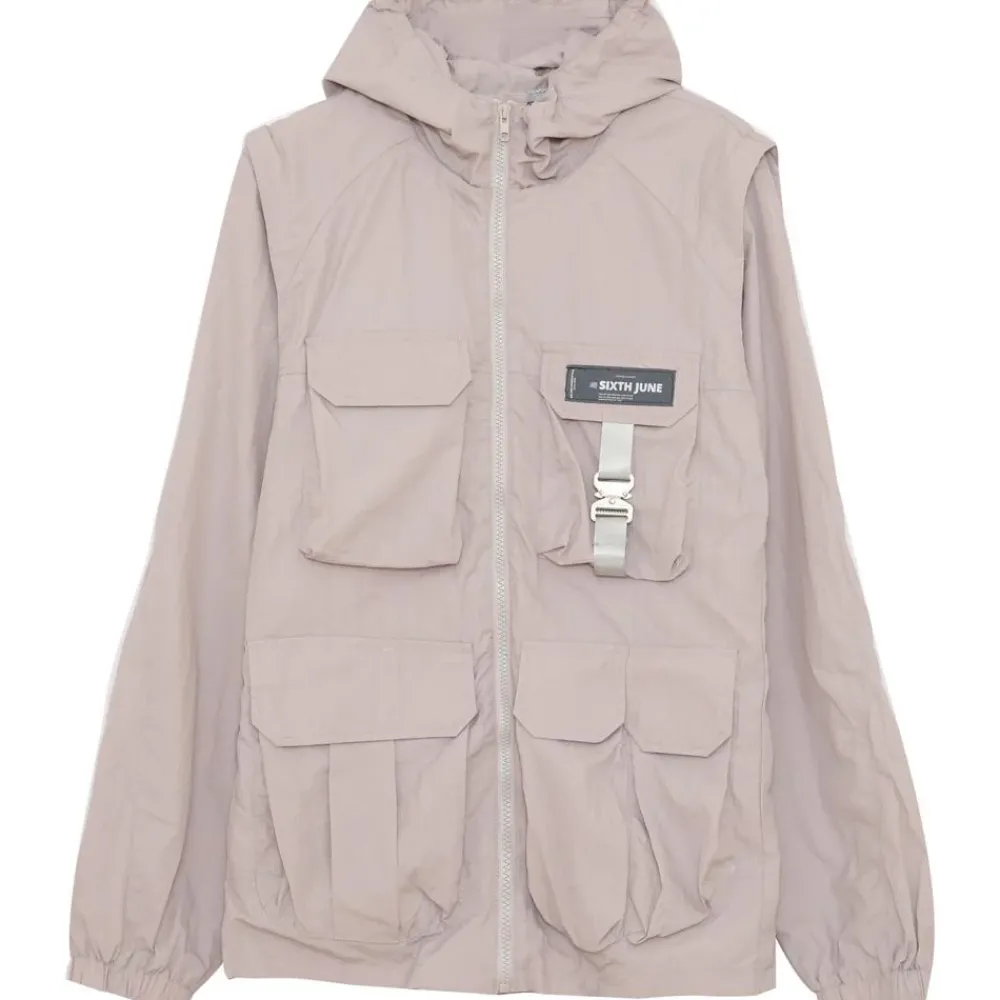 veste_tactique_multipoche_gris_taupe_4.webp Homme Sixth June Manteaux | Veste Tactique Multipoche Gris Taupe